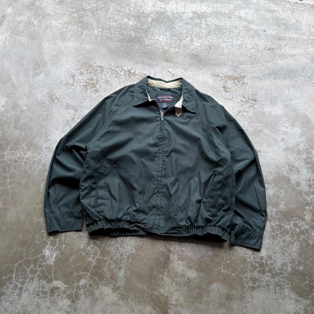 Vintage Roundtree & Yorke Forrest green boxy fit classic windbreaker jacket xl